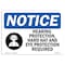 Signmission OSHA Sign, Hearing Protection Hard Hat With Symbol, 24in X 18in Aluminum, 24" W, 18" H, Landscape OS-NS-A-1824-L-13435 - alternate 1